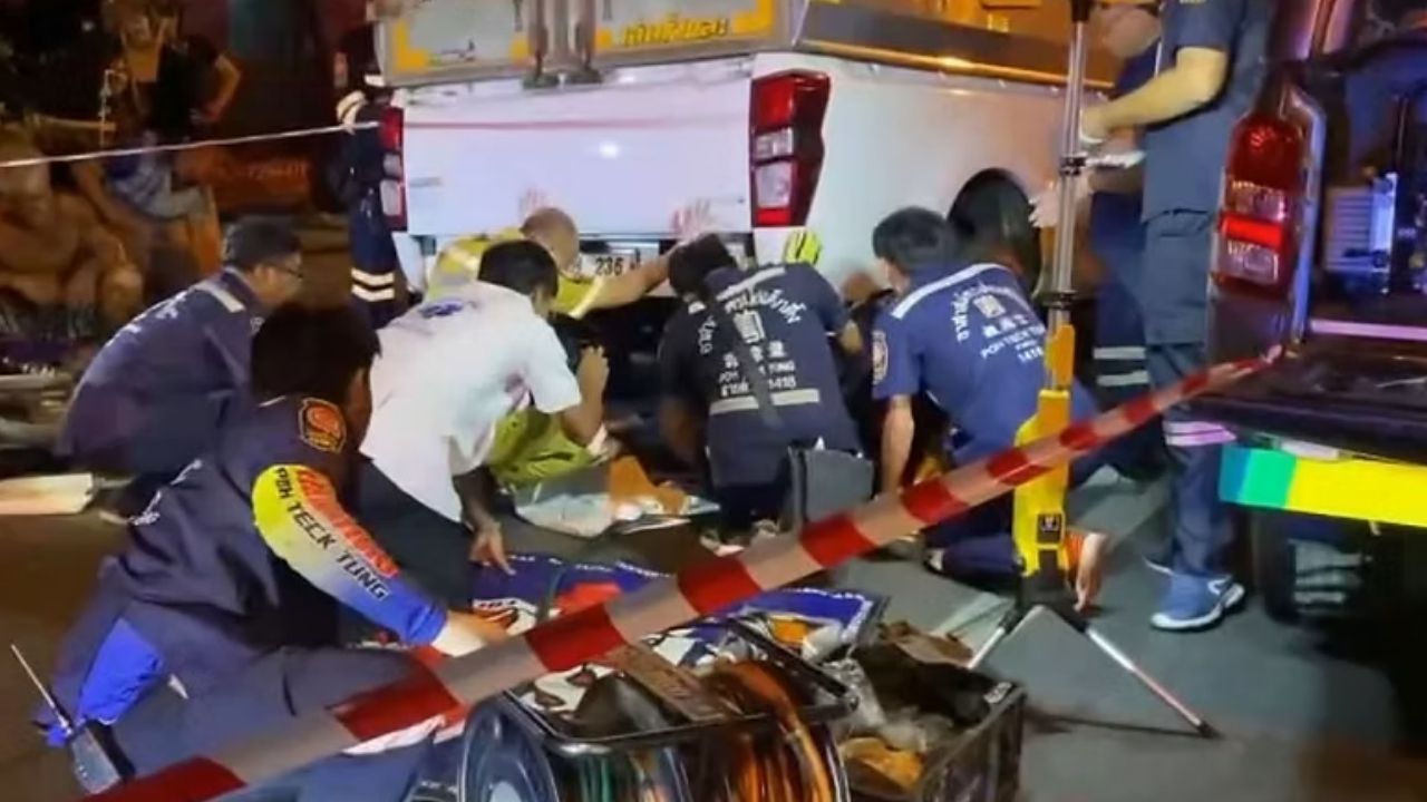 Thai man crashes into and kills ex-girlfriend and boyfriend