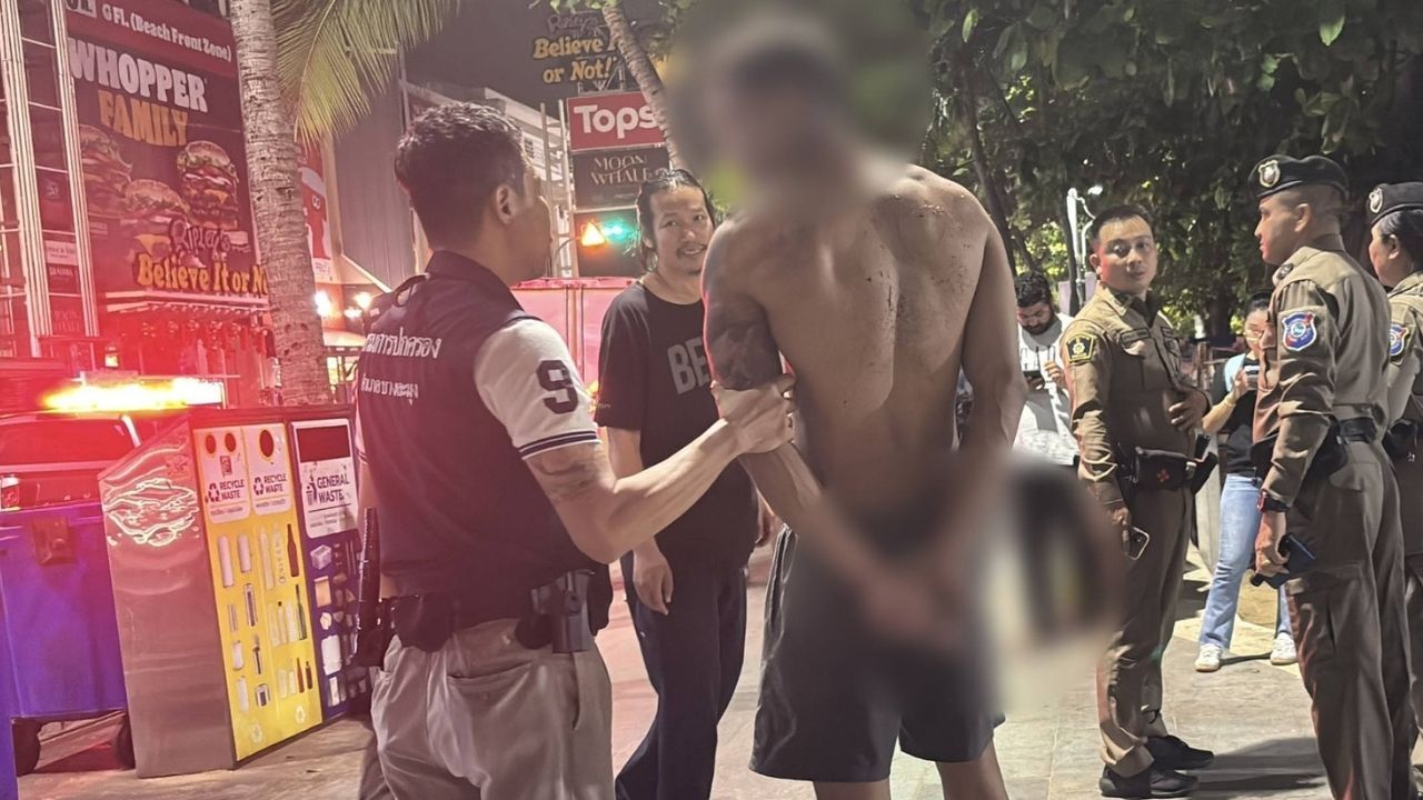 British man arrested for late-night chaos in Pattaya