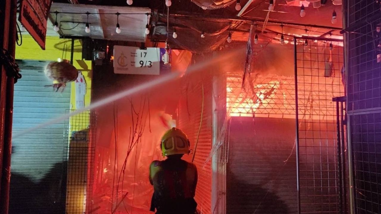 Fire Bangkok market
