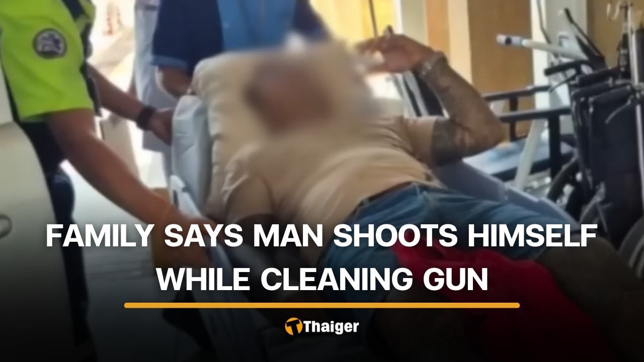 Pattaya man allegedly shoots himself in face while cleaning gun