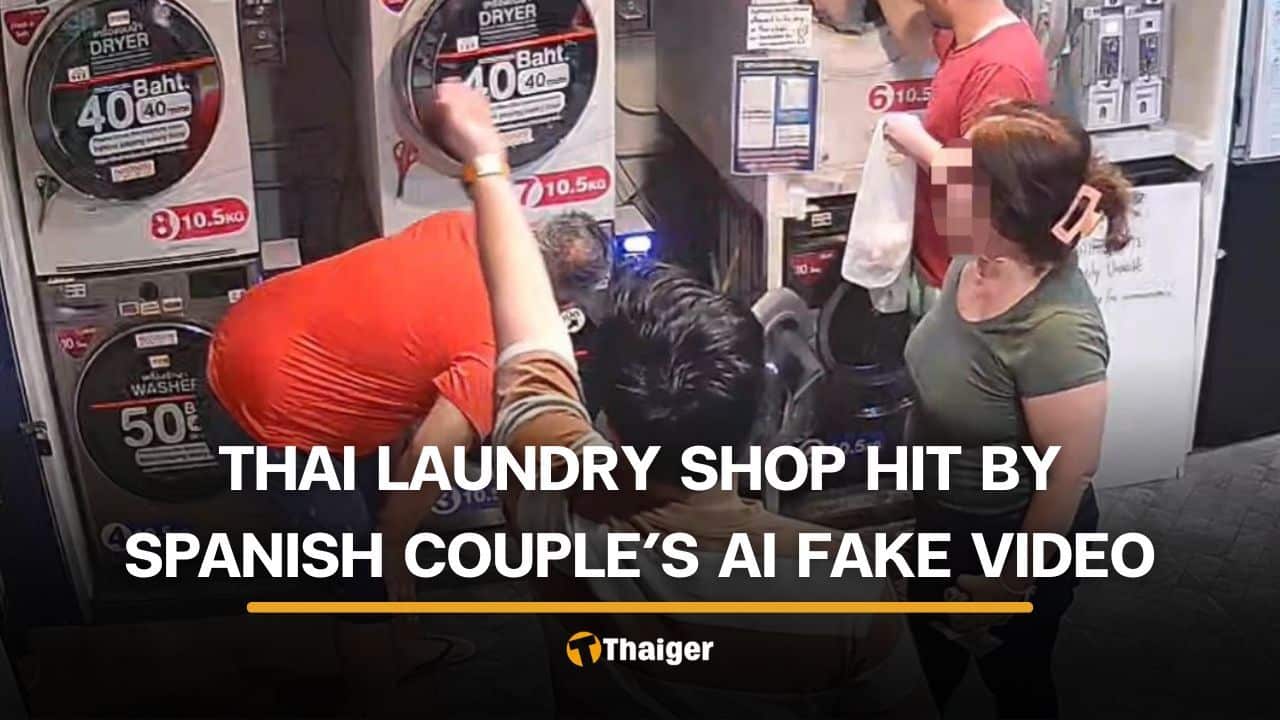 Spanish couple allegedly fake assault video to discredit Chiang Mai laundry shop | Thaiger