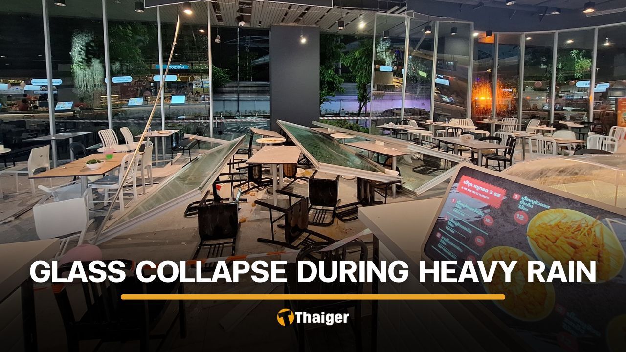 Shoppers injured in glass partition collapse at Nonthaburi mall | Thaiger