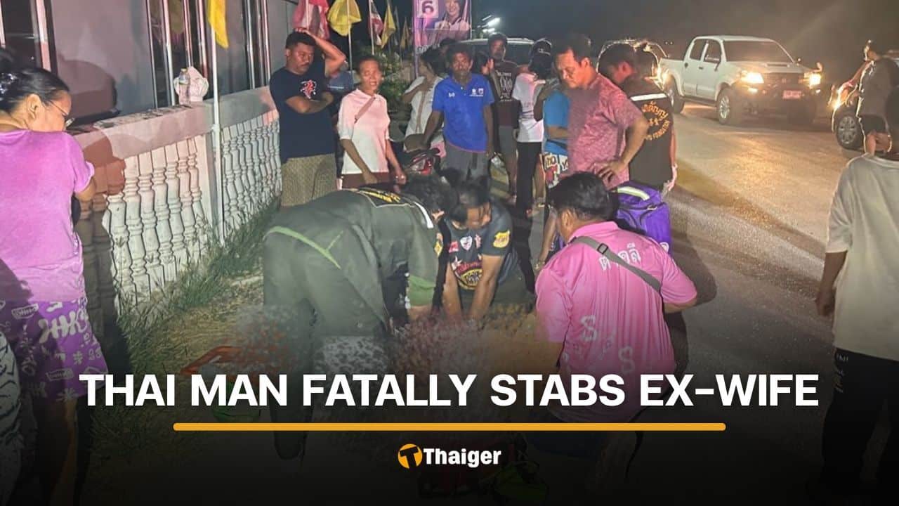 Thai man held for fatal stabbing on ex-wife in Lop Buri | Thaiger