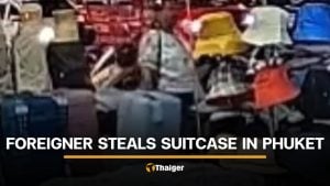 Foreign woman walks away calmly with stolen suitcase in Phuket | Thaiger
