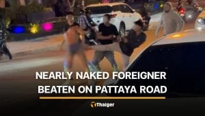 Nearly naked foreigner assaulted after Pattaya road rampage | Thaiger