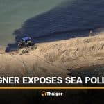 Foreign man flags sea pollution off Jomtien Beach in Pattaya | Thaiger