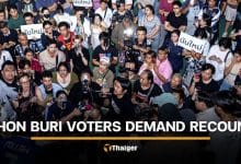 Chon Buri voters stage overnight protest and demand vote recount | Thaiger