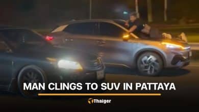 Thai man clings to moving SUV in Pattaya allegedly to stop car thief | Thaiger