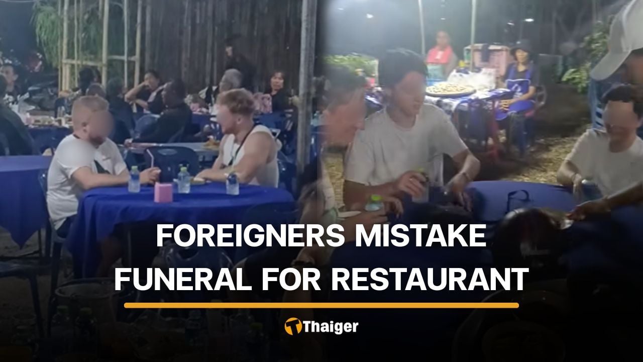 Thai family welcomes foreigners who mistake funeral feast for restaurant | Thaiger