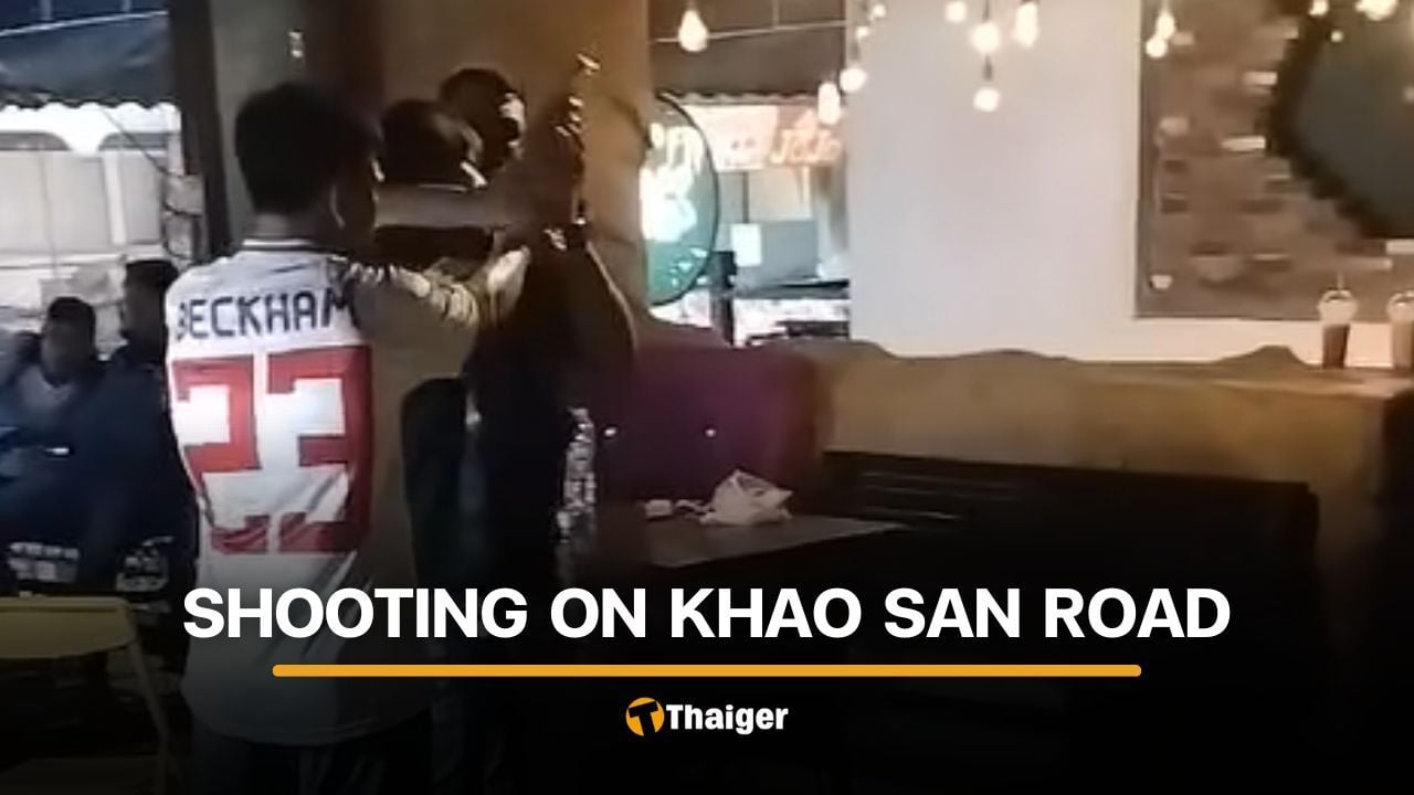 2 gunmen surrender after 2 victims injured in Khao San Road shooting | Thaiger