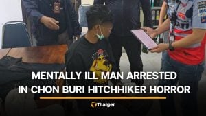 Thai suspect arrested after neck slashing and motorcycle theft in Chon Buri | Thaiger