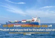 Oil spill from sunken cargo ship off Phuket not expected to threaten islands | Thaiger