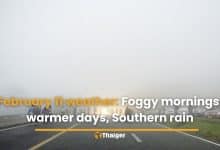 February 11 weather: Foggy mornings, warmer days, Southern rain | Thaiger