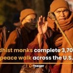 Buddhist monks complete 3,700km peace walk across the U.S. | Thaiger
