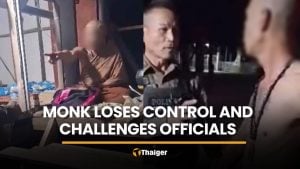 Udon Thani monk loses control, challenges officials at forest temple | Thaiger