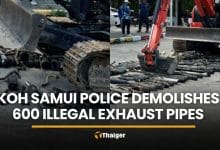 Koh Samui police demolishes 600 illegal exhaust pipes | Thaiger