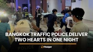Bangkok traffic police deliver two hearts in one night for transplant | Thaiger