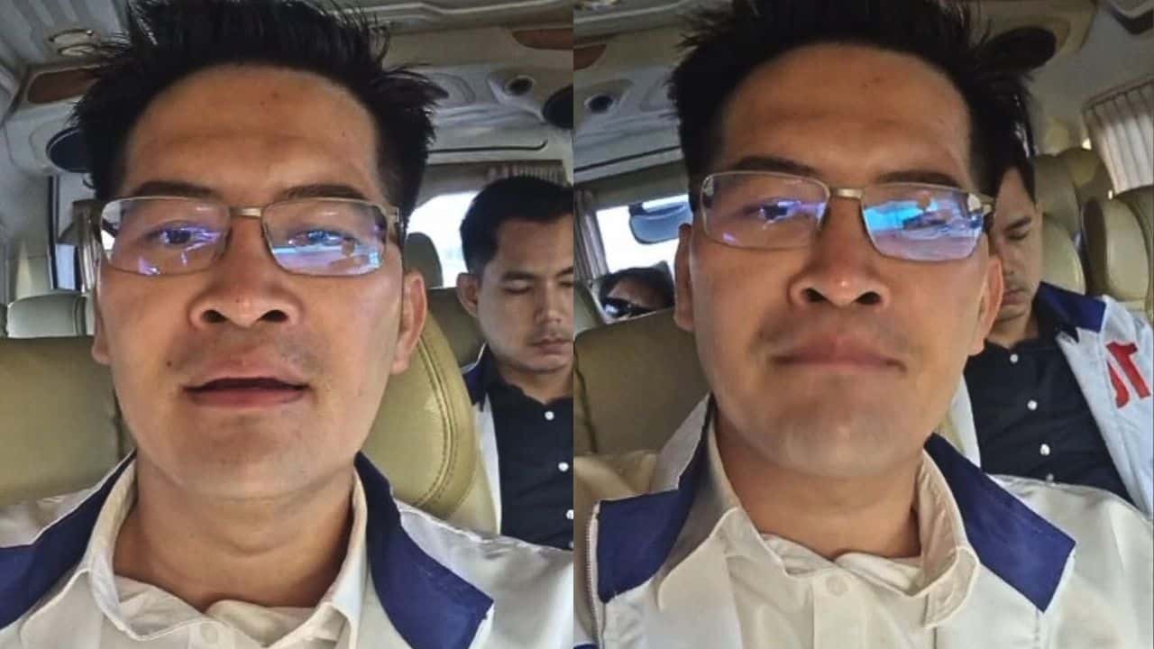 Mongkolkit Suksintharanon and Sawaeng Boonmee face off over political dispute