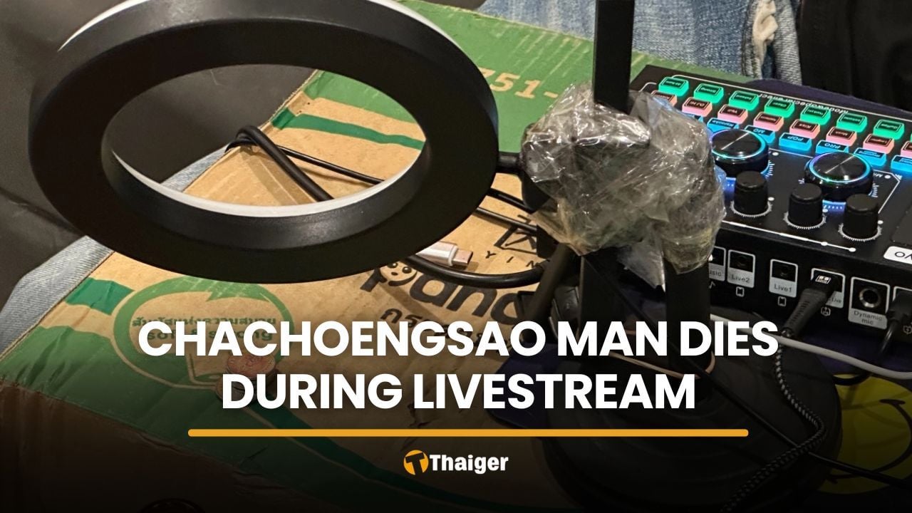 Chachoengsao man dies during livestream as friends hear gasping | Thaiger
