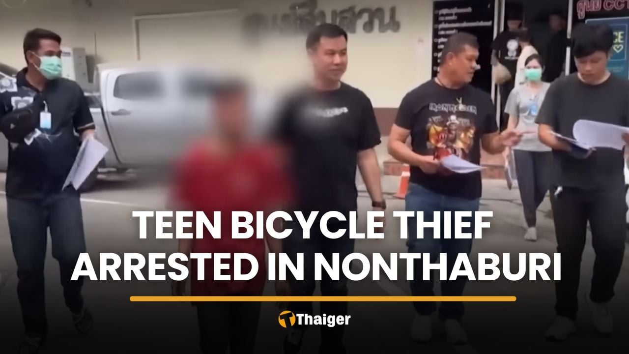 Nonthaburi teen arrested after stealing bicycle from elderly woman | Thaiger