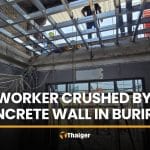 Worker killed in Buriram after concrete wall collapses mid-renovation | Thaiger