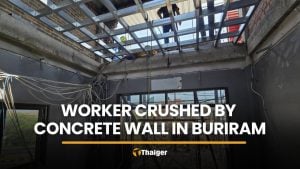 Worker killed in Buriram after concrete wall collapses mid-renovation | Thaiger