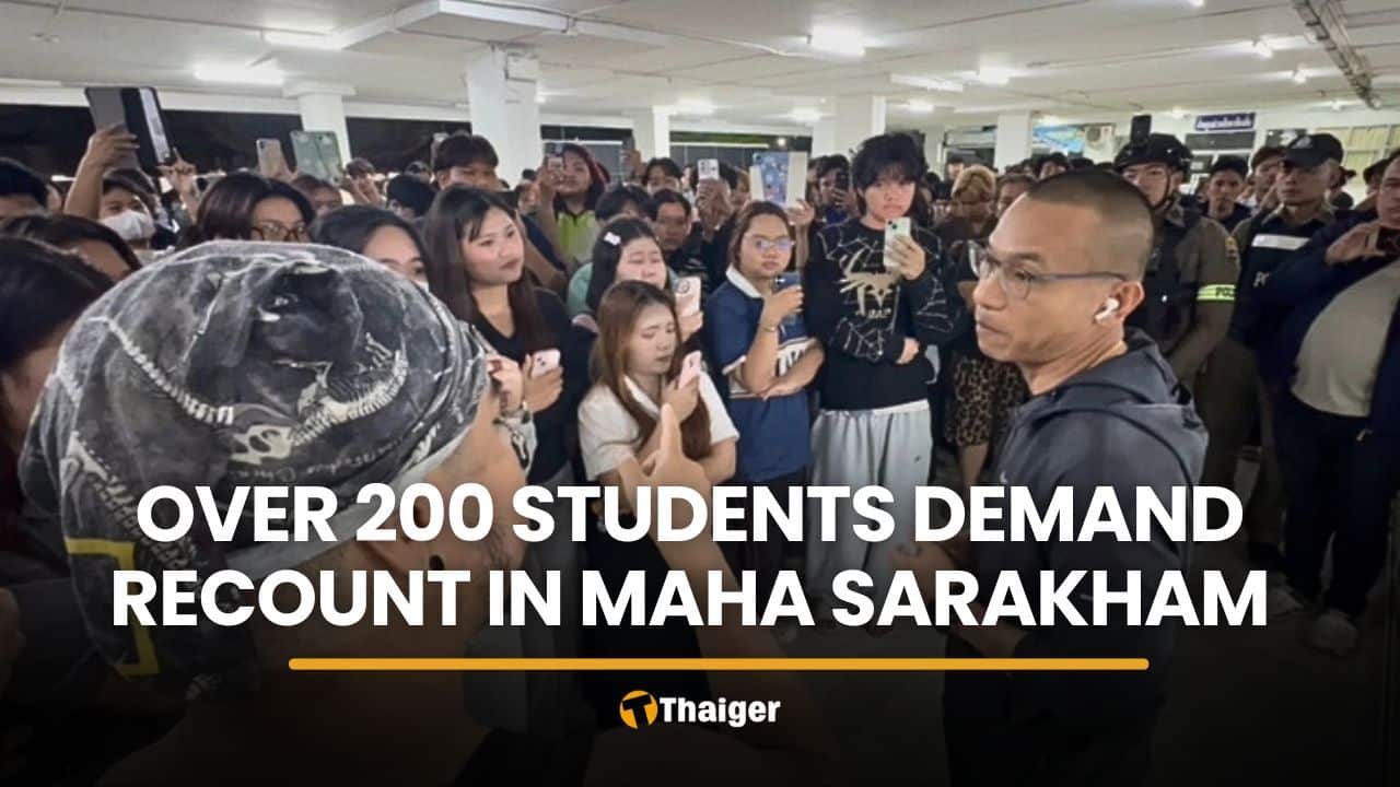 Over 200 students call for election recount in Maha Sarakham | Thaiger