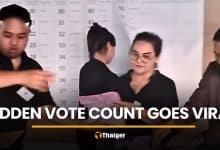 Video shows election official marking votes behind blocked papers | Thaiger