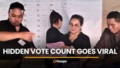 Video shows election official marking votes behind blocked papers | Thaiger