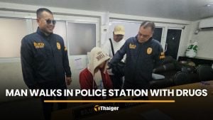 Man walks into Pattaya police station with drugs, begs to be arrested | Thaiger
