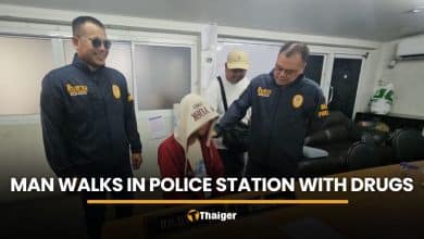Man walks into Pattaya police station with drugs, begs to be arrested | Thaiger