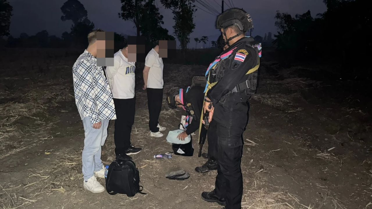 Thai rangers detain three Chinese nationals after illegal border crossing in Sa Kaeo