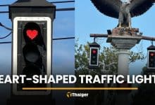 Krabi installs heart-shaped traffic lights for Valentine’s Day | Thaiger