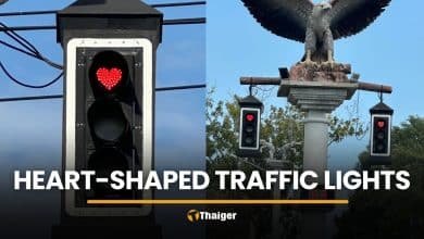 Krabi installs heart-shaped traffic lights for Valentine’s Day | Thaiger