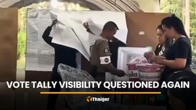 Overlapping score sheets seen again in Trang vote count footage | Thaiger