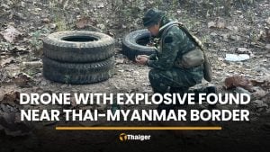 Drone carrying explosive crashes near Thai-Myanmar border