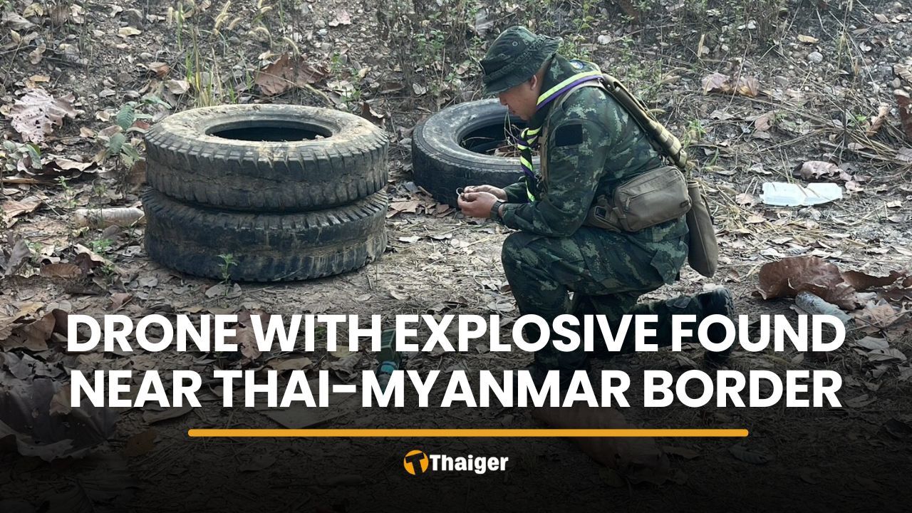 Drone carrying explosive crashes near Thai-Myanmar border