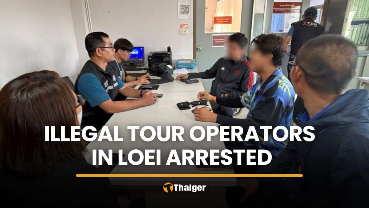Illegal tour operators in Loei arrested at Ban Khok Phai checkpoint | Thaiger