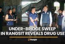 Rangsit mayor leads under-bridge sweep after drug and loitering complaints | Thaiger