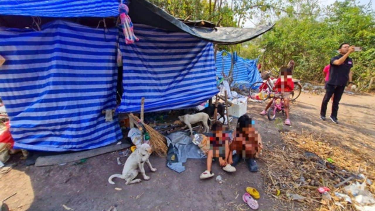 Five children removed from Cha-am forest shelter in welfare check