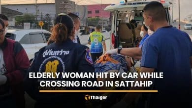 Elderly woman injured in Sattahip crash as police review dashcam | Thaiger