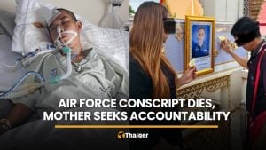 Mother seeks accountability after conscript son dies during training | Thaiger