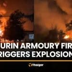 Surin armoury fire triggers explosions before crews bring flames under control | Thaiger