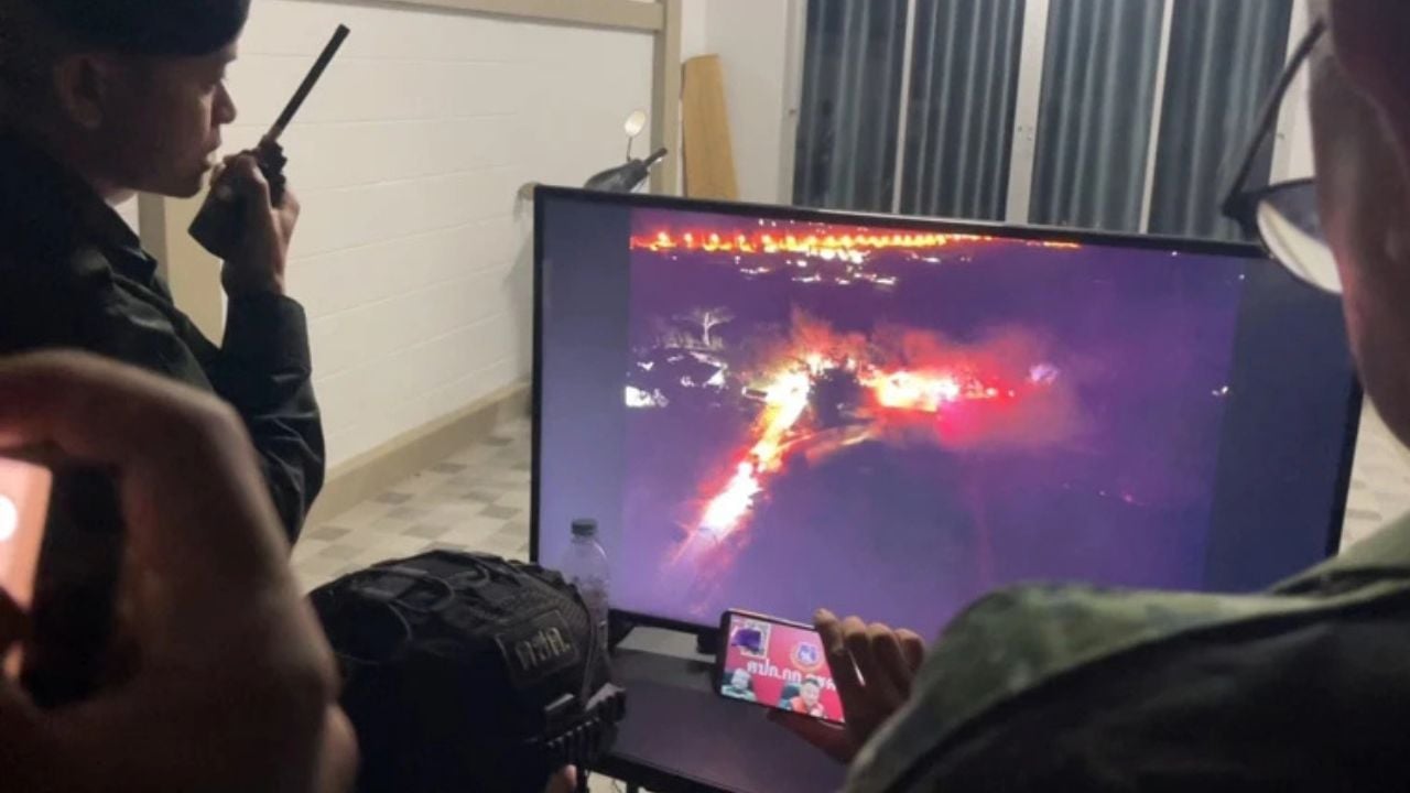 Surin armoury fire triggers explosions before crews bring flames under control