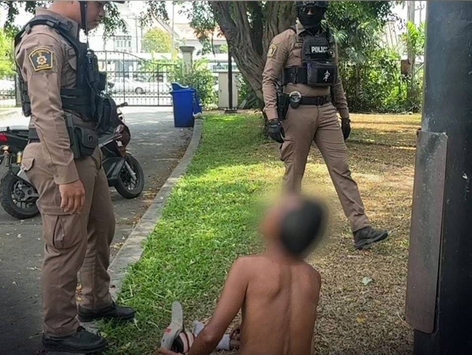 Police called after man walks around naked at Chachoengsao park