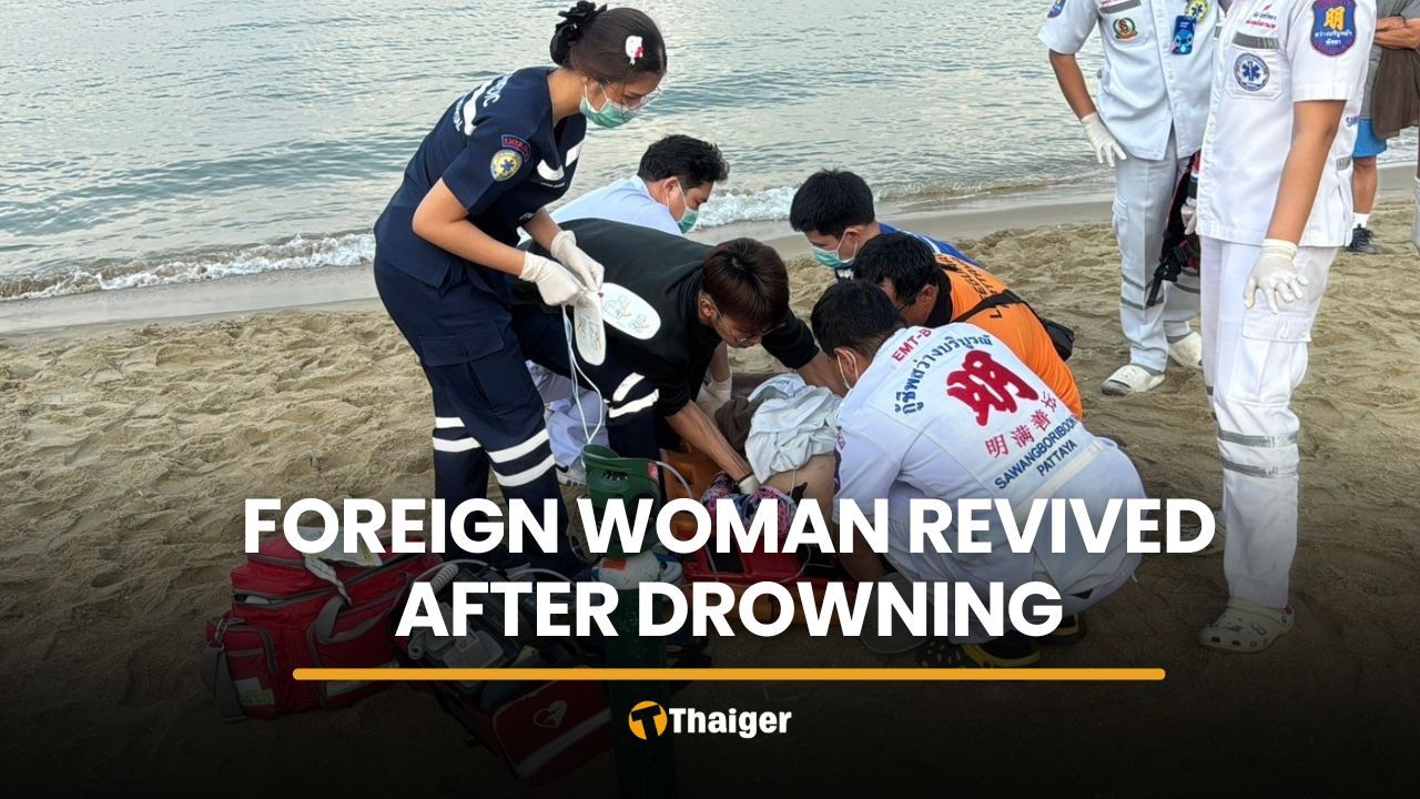 Foreign woman revived after drowning incident at Pattaya Beach | Thaiger