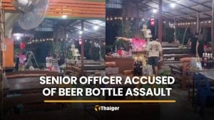 Senior officer accused of hitting woman with bottle in Chaiyaphum | Thaiger