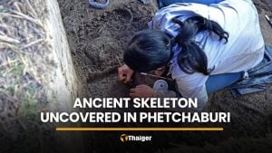 Ancient skeletons found near bronze drums site in Phetchaburi | Thaiger