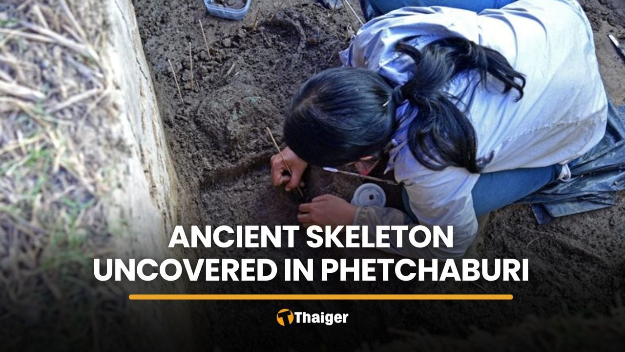 Ancient skeletons found near bronze drums site in Phetchaburi | Thaiger