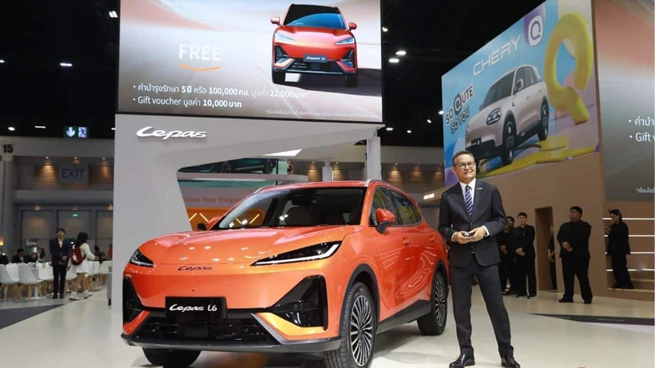 The Bangkok International Motor Show features global car brands and new EV models at IMPACT.